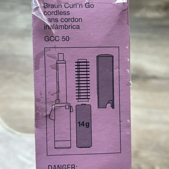 Braun Curl’n Go 3/4” Cordless Curling Iron & Brush w/Energy Cell NIP Vintage - Picture 8 of 12